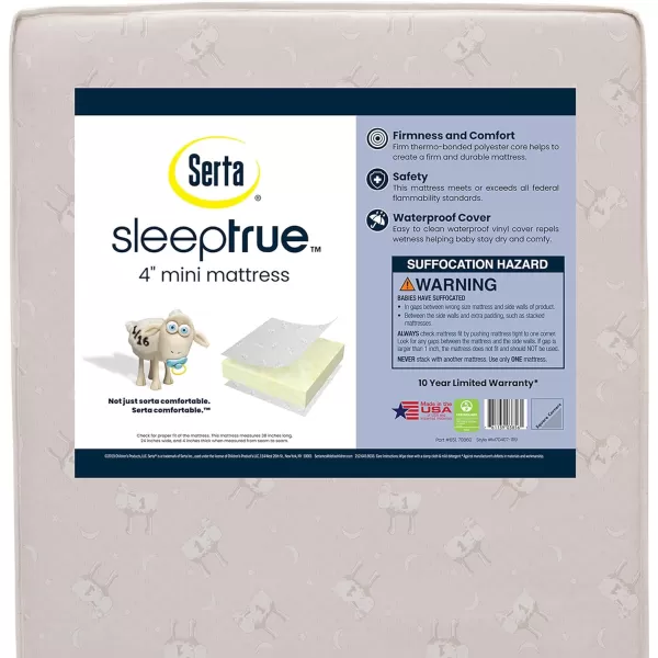 Gio Mini Crib with 2.75" Mattress Included, Ebony/Natural