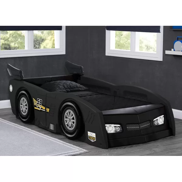 Grand Prix Race Car Toddler &amp; Twin Bed - Made in USA, Black