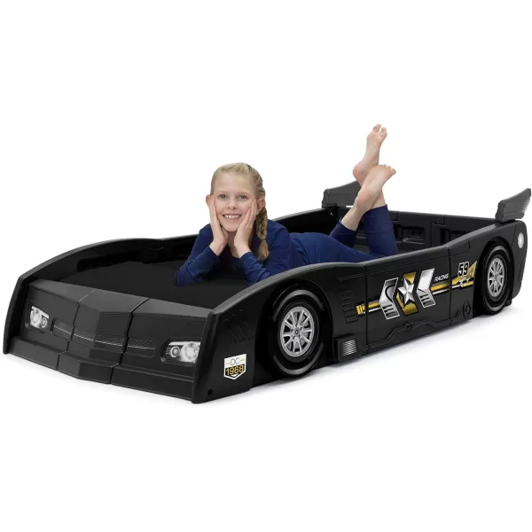 Grand Prix Race Car Toddler &amp; Twin Bed - Made in USA, Black