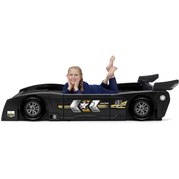 Grand Prix Race Car Toddler &amp; Twin Bed - Made in USA, Black