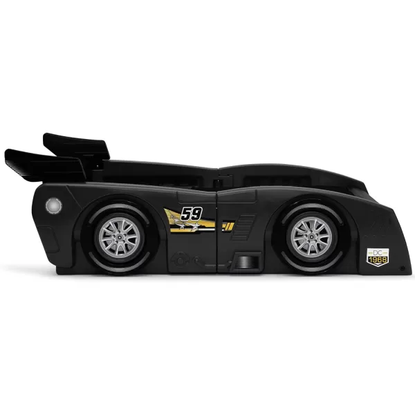 Grand Prix Race Car Toddler &amp; Twin Bed - Made in USA, Black