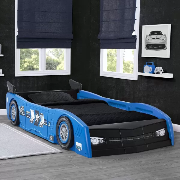 Grand Prix Race Car Toddler &amp; Twin Bed - Made in USA, Black