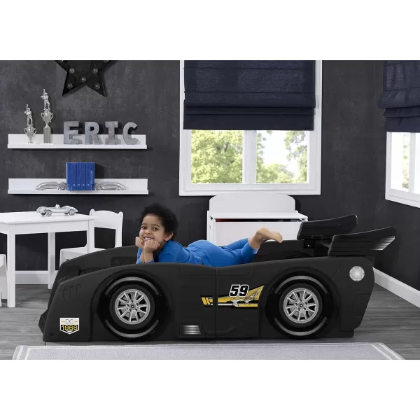 Grand Prix Race Car Toddler &amp; Twin Bed - Made in USA, Black