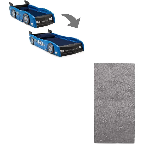 Grand Prix Race Car Toddler &amp; Twin Bed - Made in USA, Black