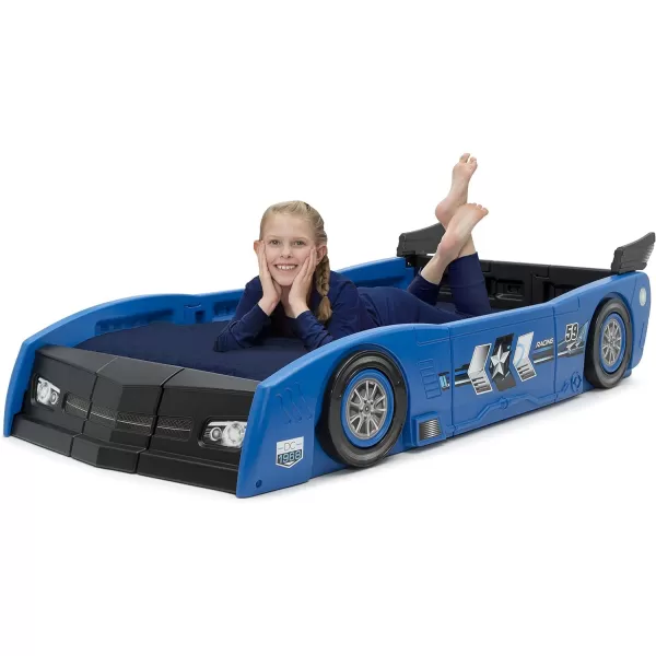 Grand Prix Race Car Toddler &amp; Twin Bed - Made in USA, Black
