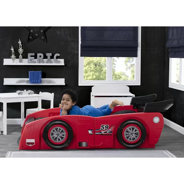 Grand Prix Race Car Toddler &amp; Twin Bed - Made in USA, Black