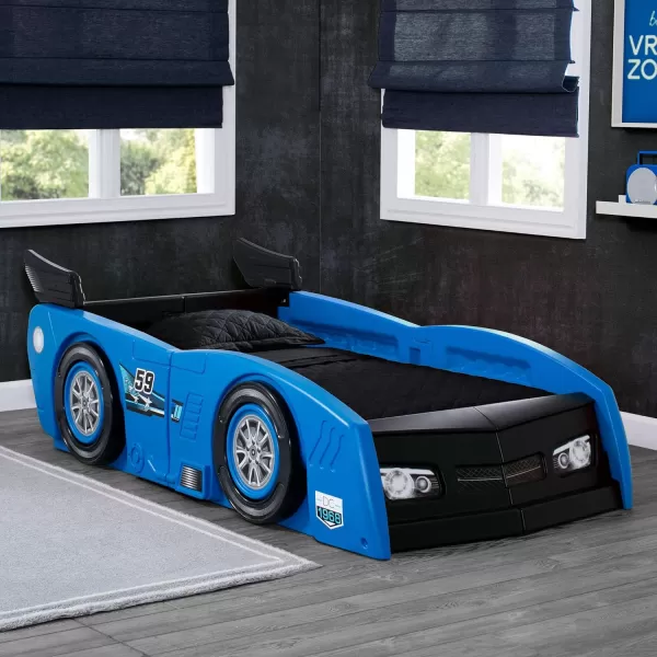 Grand Prix Race Car Toddler &amp; Twin Bed - Made in USA, Black