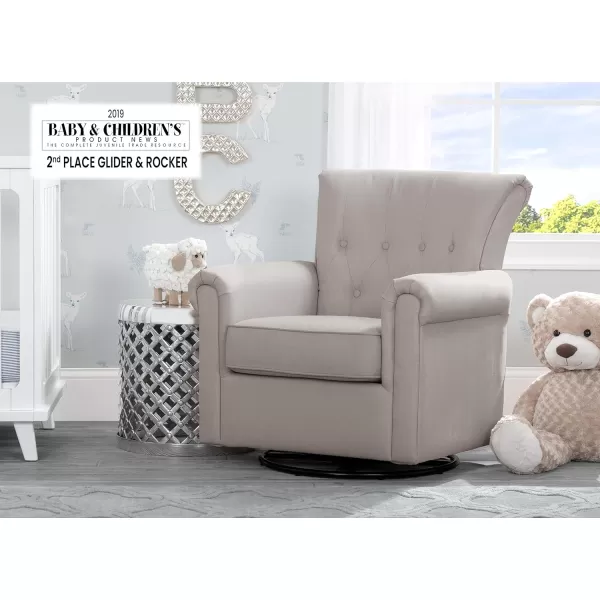 Harper Glider Swivel Rocker Chair, Charcoal