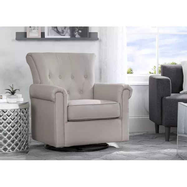 Harper Glider Swivel Rocker Chair, Charcoal