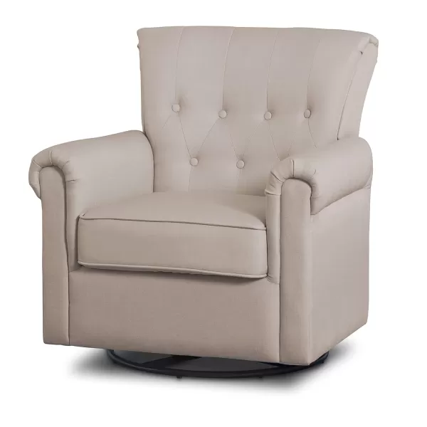 Harper Glider Swivel Rocker Chair, Charcoal