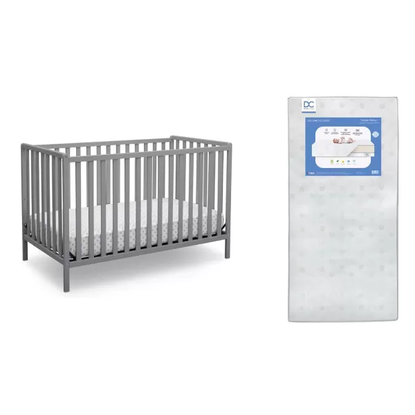 Heartland 4-in-1 Convertible Crib - Greenguard Gold Certified, Charcoal Grey