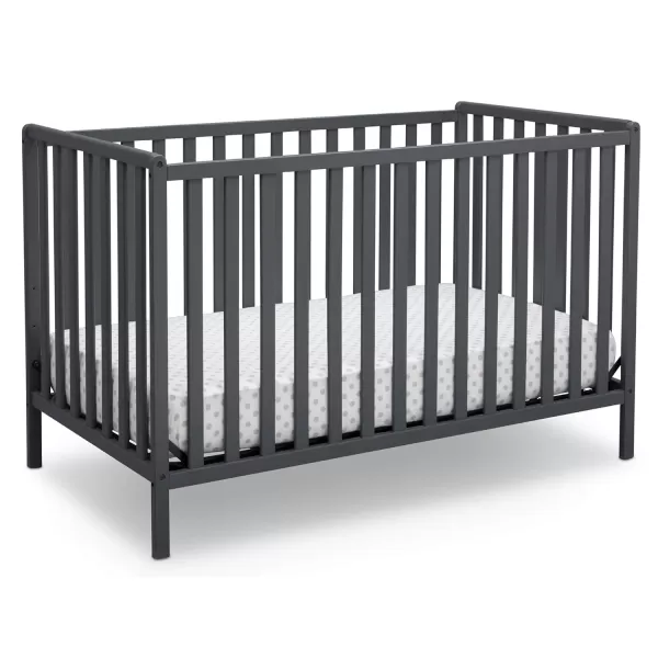 Heartland 4-in-1 Convertible Crib - Greenguard Gold Certified, Charcoal Grey