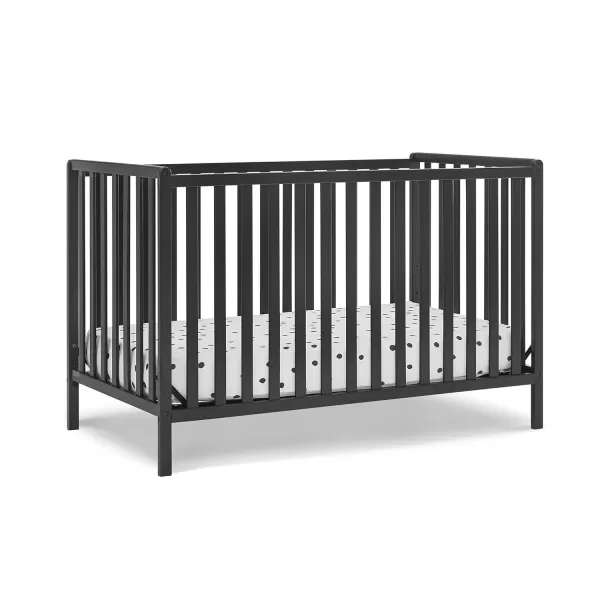 Heartland 4-in-1 Convertible Crib - Greenguard Gold Certified, Charcoal Grey