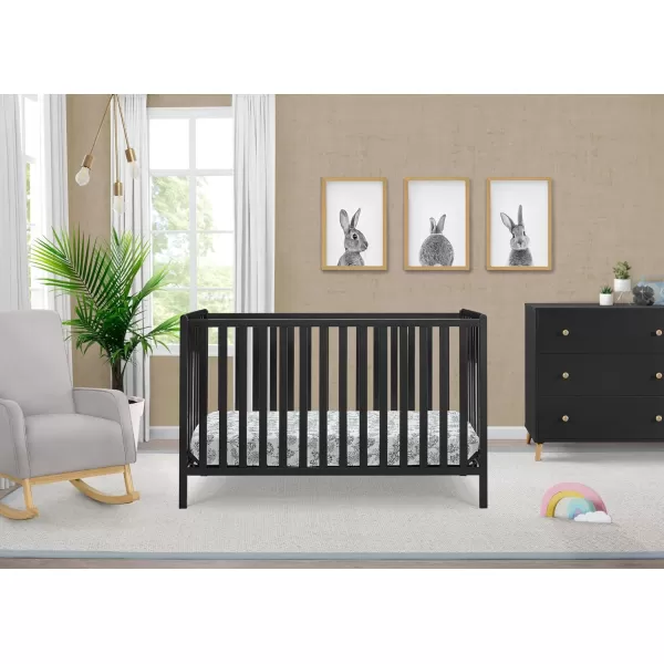 Heartland 4-in-1 Convertible Crib - Greenguard Gold Certified, Charcoal Grey