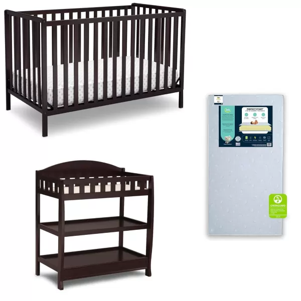 Heartland 4-in-1 Convertible Crib - Greenguard Gold Certified, Charcoal Grey