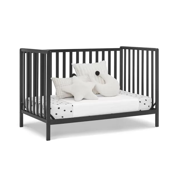 Heartland 4-in-1 Convertible Crib - Greenguard Gold Certified, Charcoal Grey