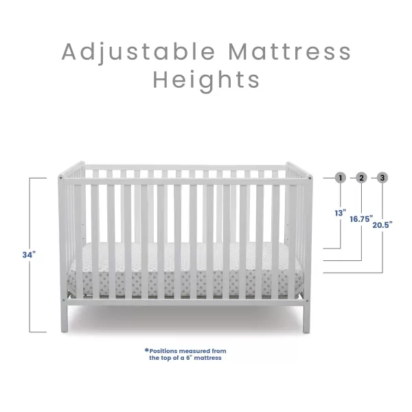 Heartland 4-in-1 Convertible Crib - Greenguard Gold Certified, Charcoal Grey