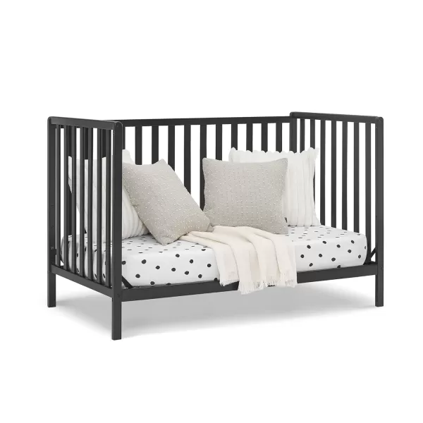 Heartland 4-in-1 Convertible Crib - Greenguard Gold Certified, Charcoal Grey