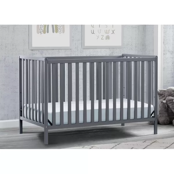 Heartland 4-in-1 Convertible Crib - Greenguard Gold Certified, Charcoal Grey