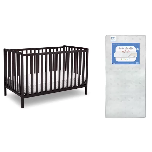 Heartland 4-in-1 Convertible Crib - Greenguard Gold Certified, Charcoal Grey