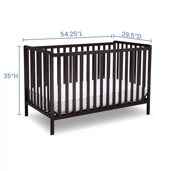 Heartland 4-in-1 Convertible Crib - Greenguard Gold Certified, Charcoal Grey
