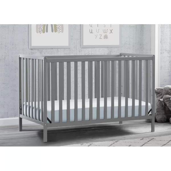 Heartland 4-in-1 Convertible Crib - Greenguard Gold Certified, Charcoal Grey