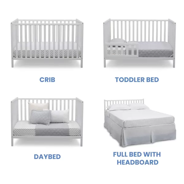 Heartland 4-in-1 Convertible Crib - Greenguard Gold Certified, Charcoal Grey