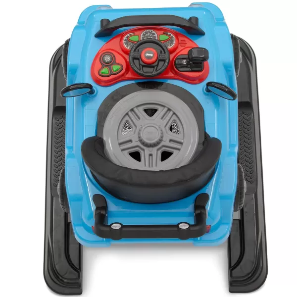 Jeep Classic Wrangler 3-in-1 Grow With Me Activity Walker - Features Music, Lights, Removable Play Tray, Push Walker Mode, Converts into Rolling Car Toy, Anniversary Green