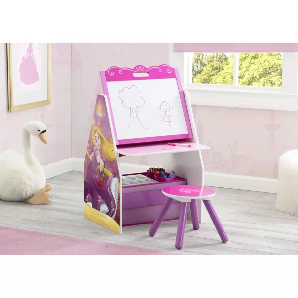 Kids Easel and Play Station – Ideal for Arts &amp; Crafts, Homeschooling and More- Greenguard Gold Certified, Disney Princess