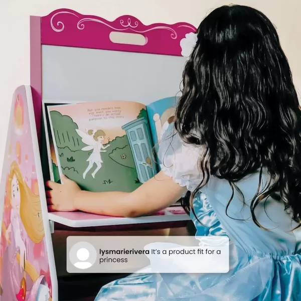 Kids Easel and Play Station – Ideal for Arts &amp; Crafts, Homeschooling and More- Greenguard Gold Certified, Disney Princess