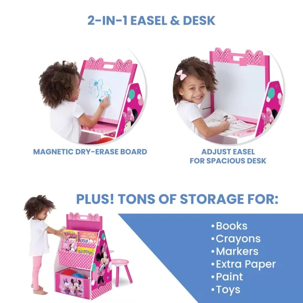 Kids Easel and Play Station – Ideal for Arts &amp; Crafts, Homeschooling and More- Greenguard Gold Certified, Disney Princess
