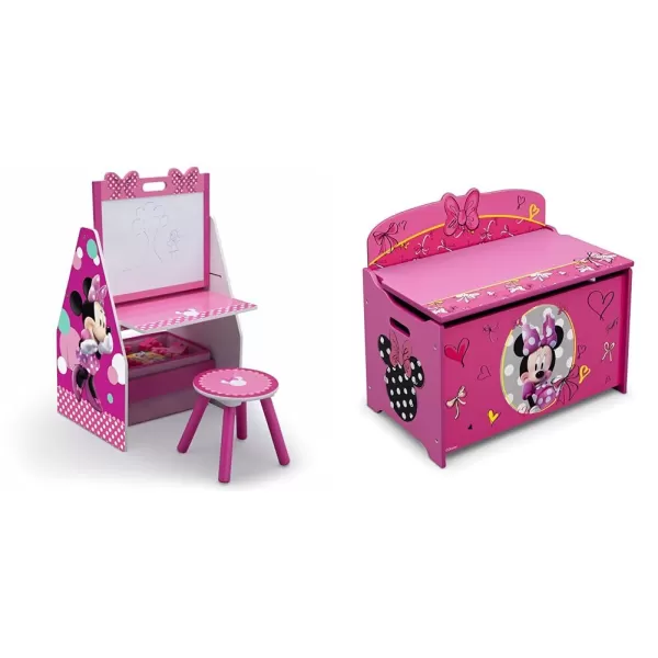 Kids Easel and Play Station – Ideal for Arts &amp; Crafts, Homeschooling and More- Greenguard Gold Certified, Disney Princess