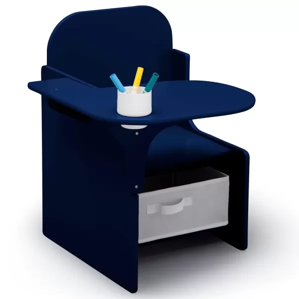 MySize Chair Desk with Storage Bin - Greenguard Gold Certified,Arm Rest, Engineered Wood, Dusty Rose