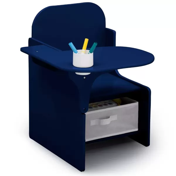 MySize Chair Desk with Storage Bin - Greenguard Gold Certified,Arm Rest, Engineered Wood, Dusty Rose