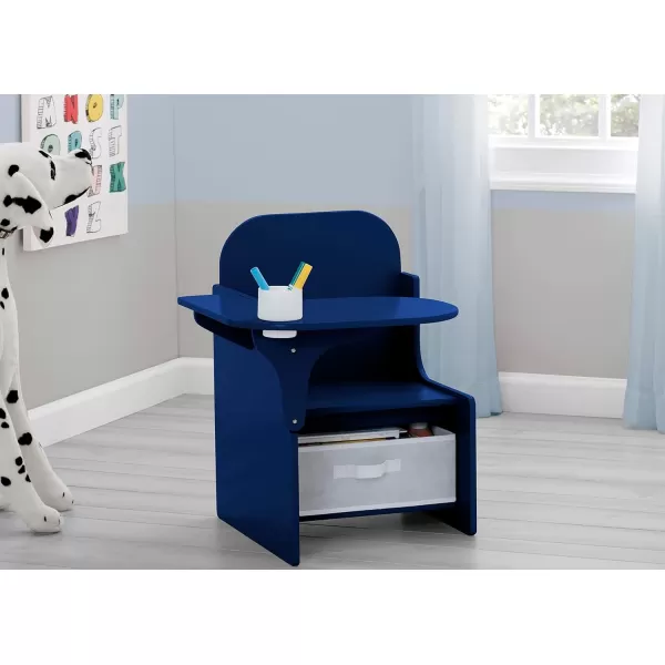 MySize Chair Desk with Storage Bin - Greenguard Gold Certified,Arm Rest, Engineered Wood, Dusty Rose