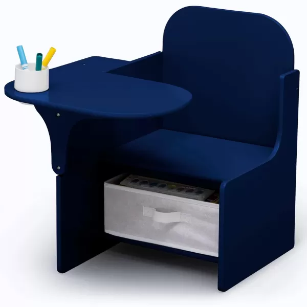 MySize Chair Desk with Storage Bin - Greenguard Gold Certified,Arm Rest, Engineered Wood, Dusty Rose