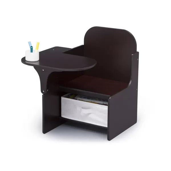MySize Chair Desk with Storage Bin - Greenguard Gold Certified,Arm Rest, Engineered Wood, Dusty Rose