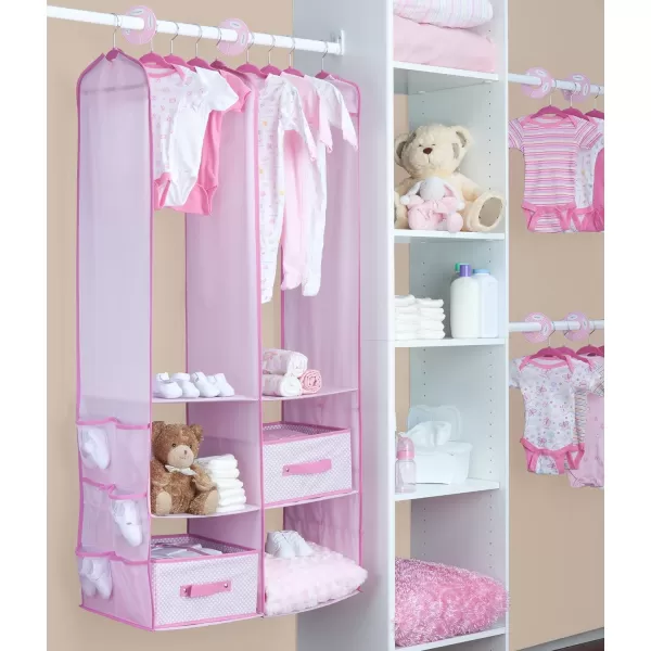 Nursery Storage 24 Piece Set - Easy Storage/Organization Solution - Keeps Bedroom, Nursery &amp; Closet Clean, Dove Grey