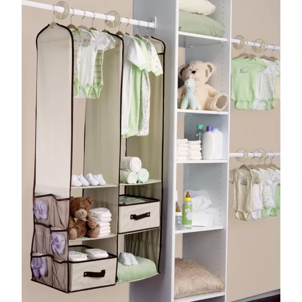 Nursery Storage 24 Piece Set - Easy Storage/Organization Solution - Keeps Bedroom, Nursery &amp; Closet Clean, Dove Grey