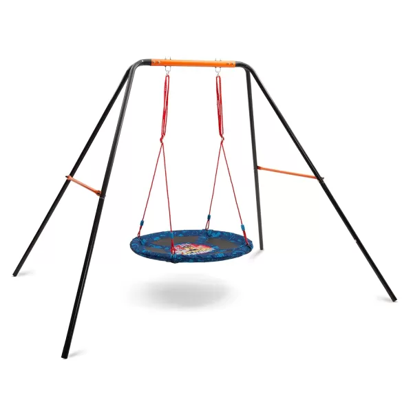 PAW Patrol 40-Inch Saucer Swing for Kids – Attaches to Swing Sets or Trees – Includes All Necessary Hanging Hardware &amp; Rope