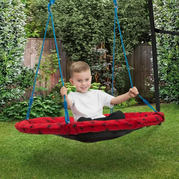 PAW Patrol 40-Inch Saucer Swing for Kids – Attaches to Swing Sets or Trees – Includes All Necessary Hanging Hardware &amp; Rope