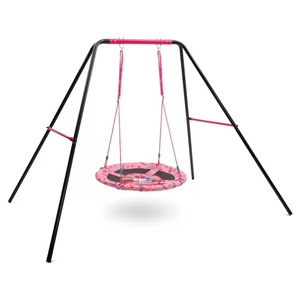 PAW Patrol 40-Inch Saucer Swing for Kids – Attaches to Swing Sets or Trees – Includes All Necessary Hanging Hardware &amp; Rope