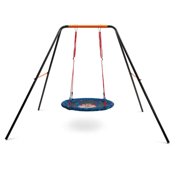 PAW Patrol 40-Inch Saucer Swing for Kids – Attaches to Swing Sets or Trees – Includes All Necessary Hanging Hardware &amp; Rope