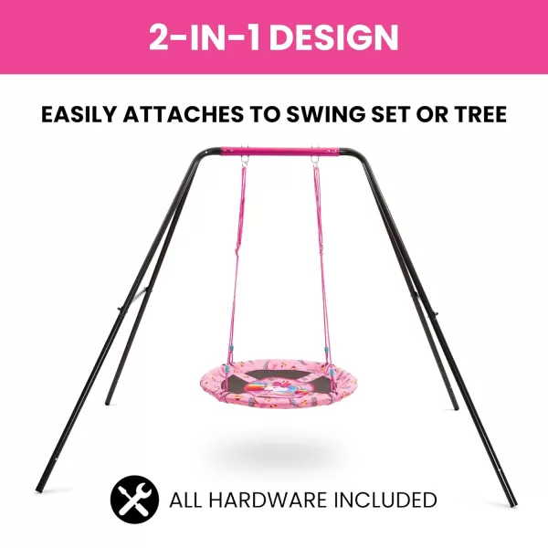 PAW Patrol 40-Inch Saucer Swing for Kids – Attaches to Swing Sets or Trees – Includes All Necessary Hanging Hardware &amp; Rope