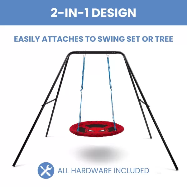 PAW Patrol 40-Inch Saucer Swing for Kids – Attaches to Swing Sets or Trees – Includes All Necessary Hanging Hardware &amp; Rope