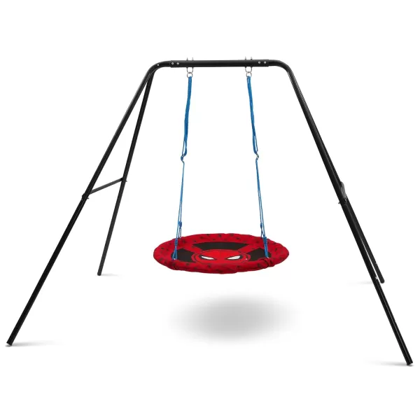 PAW Patrol 40-Inch Saucer Swing for Kids – Attaches to Swing Sets or Trees – Includes All Necessary Hanging Hardware &amp; Rope