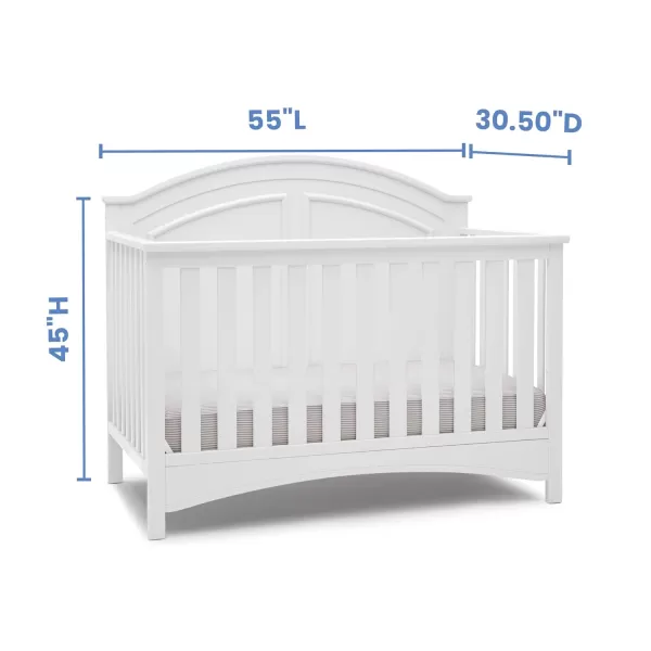 Perry 6-in-1 Convertible Crib - Greenguard Gold Certified, Moonstruck Grey