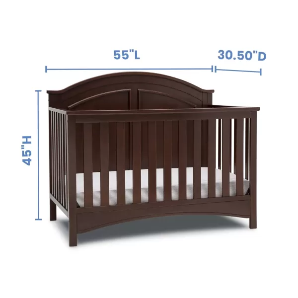 Perry 6-in-1 Convertible Crib - Greenguard Gold Certified, Moonstruck Grey