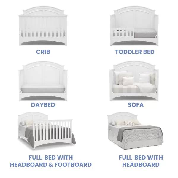 Perry 6-in-1 Convertible Crib - Greenguard Gold Certified, Moonstruck Grey