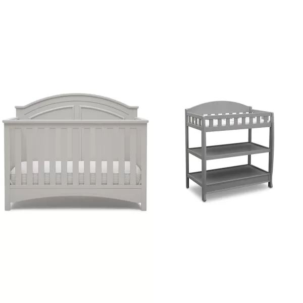 Perry 6-in-1 Convertible Crib - Greenguard Gold Certified, Moonstruck Grey
